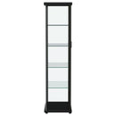 Aero - 5-Shelf Display Curio Cabinet With Led Lighting