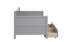 Daybed with two drawers, Twin size Sofa Bed,Storage Drawers for Bedroom,Living Room ,Grey(New SKU:W504P149044)