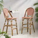 Outdoor Pe Rattan French Barstool Set
