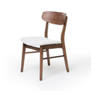 Elegant Fabric Dining Chair With Cushioned Seat