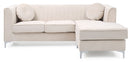 Delray - Micro Suede Sofa Chaise