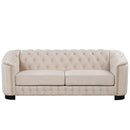 Upholstered 3 Piece Sofa Set With Legs