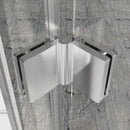 Bifold Frameless Shower Door With Tempered Clear Glass
