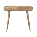 Solid Wood Curved Edge Console Table