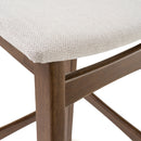 Mid Century Modern Bar Stool Set With Upholstered Seating