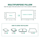 Pull Out Sofa Bed, 3 Seat Convertible Sleeper Sofa With 2 In 1 Pillow And Blanket Set