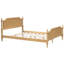 Traditional Style Rattan Bed Frame, No Box Spring Needed