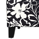 Luxury Storage Ottoman With Floral Patterned Fabric, Soft-Close Hinges, Multi Functional