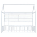 House Frame With Fence And Shelves