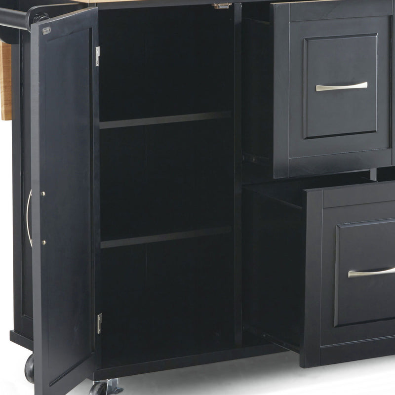Blanche - Kitchen Cart - Solid Wood Top