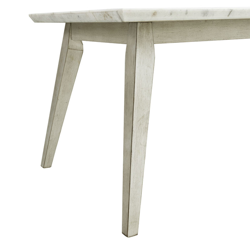 Bette - Dining Table with Marble Top - White