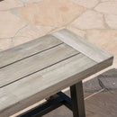 Tranquilizer - Outdoor Acacia Wood Bench With Slat Panel Design