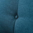 Modern Arm Chair With Tufted Back And Wooden Legs