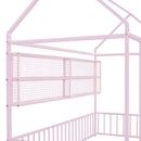 House Frame With Fence And Shelves