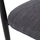 Modern Upholstered Dining Chair With Iron Frame