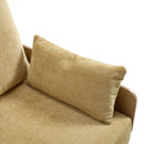 Mid Century Modern Foldable Sofa Bed, 3 In 1 Convertible Sleeper With 3 Pillows