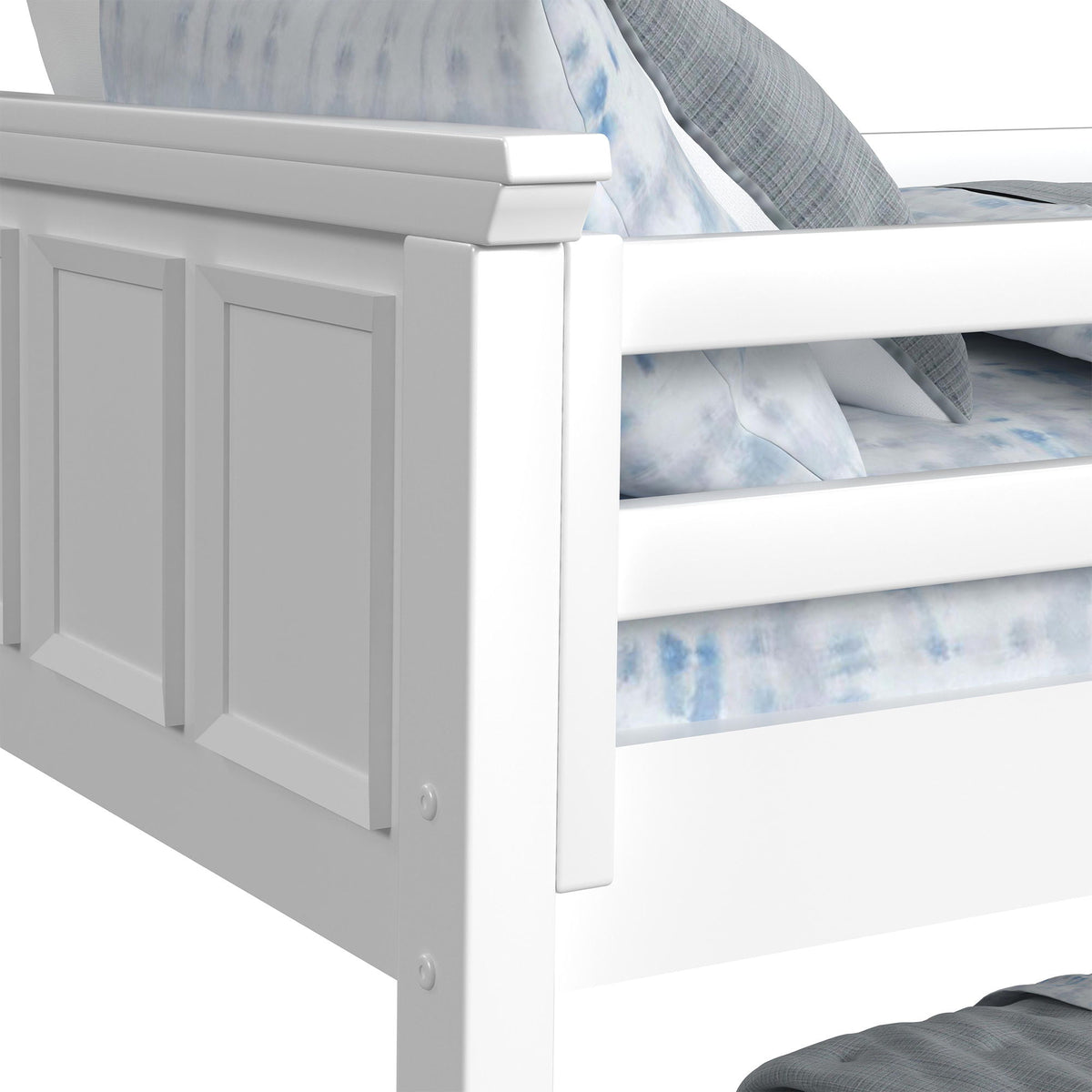 Hampton Kids Bunk With Staircase And Trundle in Black by Elements International, view 16