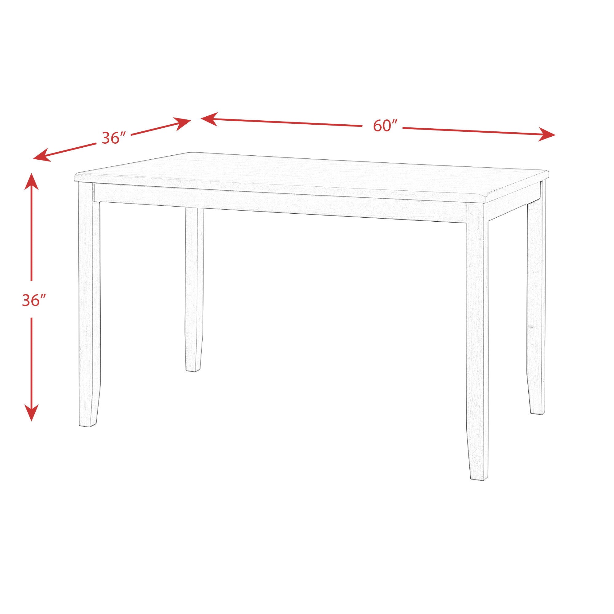 Amherst - Counter Height Faux Leather Side Chair (Set of 2) - Walnut