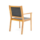 Cordoba - Dining Chair Set With Acacia Wood Frame And Textilen Upholstery (Set of 2) - Teak