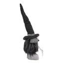 Gnome With 'Boo' Banner, For Halloween Decor - Black White