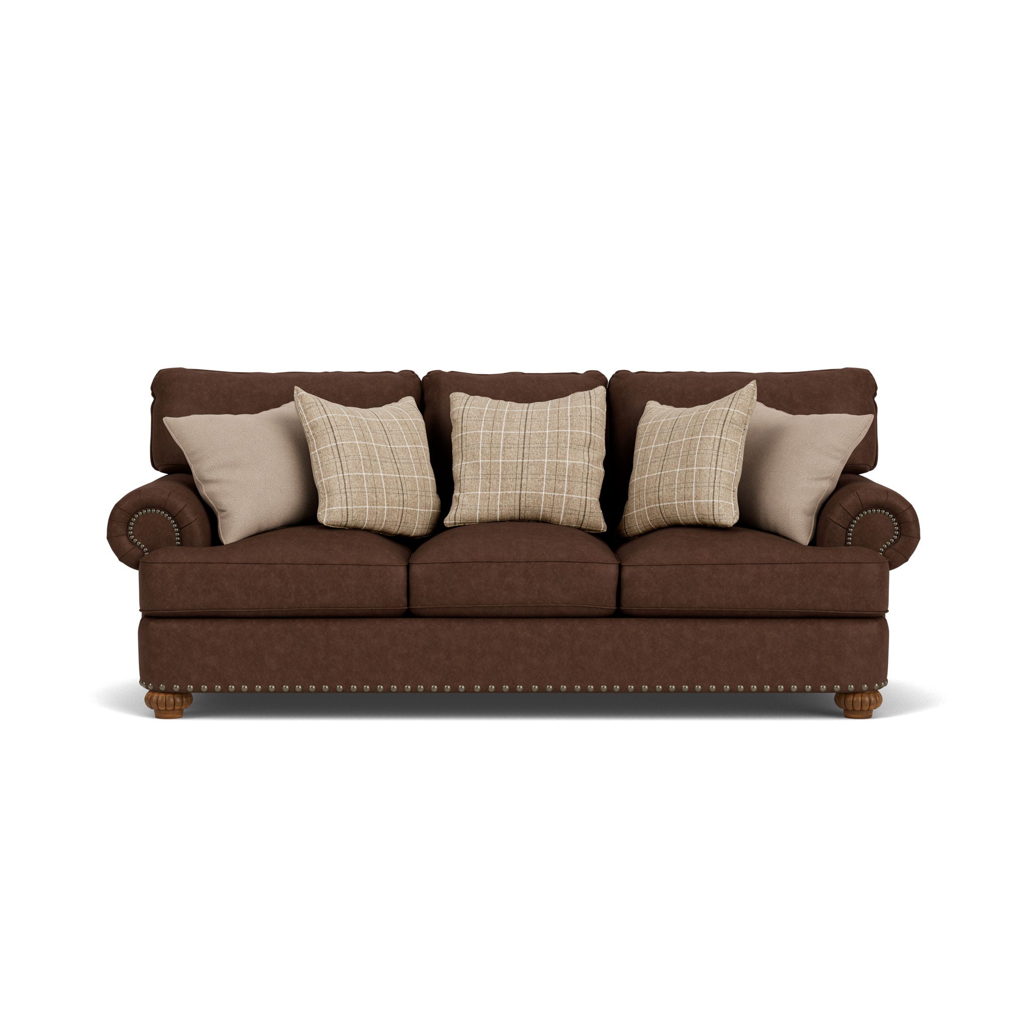 Patterson - Fabric Sofa, Nailhead Trim