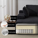 Oversized Chaise Lounge Chair Cozy Cloud Couch With 3 Throw Pillows And Wide Armrest