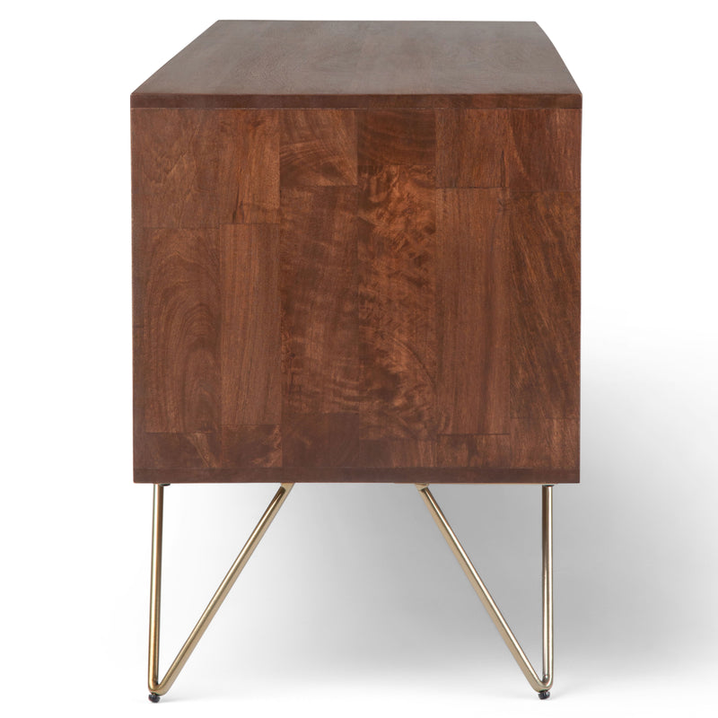 Hunter - TV Media Stand - Umber Brown Stain