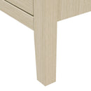Modern 2 Door 3 Drawer Storage Cabinet, Buffet Cabinet With 2 Embossed Door For Living Room, Kitchen, Entryway - Natural