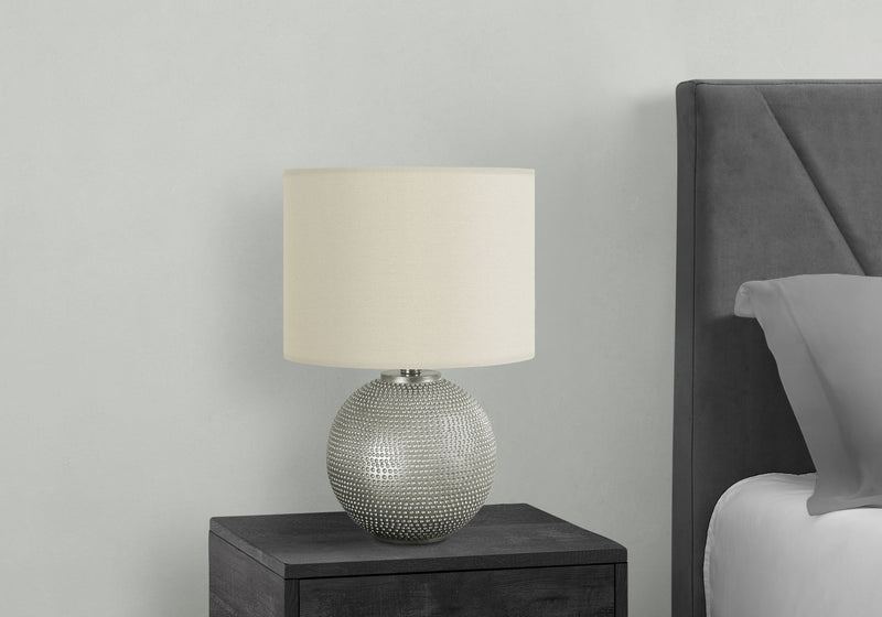 Lighting, Table Lamp, Modern - Gray / Cream