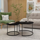 Round Nesting Coffee Table (Set of 2)