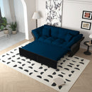 Queen Pull Out, 3 In 1 Convertible Sleeper Tufted Sofa & 2 Soft Pillows
