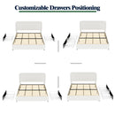 Liv - Patented With Drawers Upholstered Storage Platform Bed