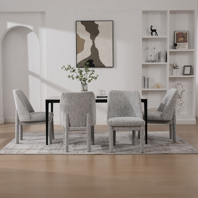 Wide Minimalist Dining Chair