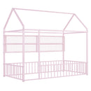 House Frame With Fence And Shelves