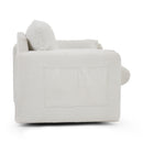 Swivel Modern Swivel Accent Chair Single Seater 360° Rotating For Living Room, Bedroom - Ivory White