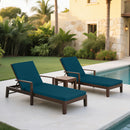 2 Piece Outdoor Chaise Lounge Cushion Set, Replacement Cushions For Patio Furniture
