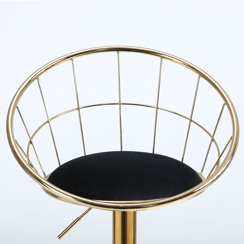 Unique Design Bar Chair, 360 Degree Rotation, Adjustable Height, Suitable For Dining Room And Bar