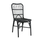 Outdoor Wicker Patio Dining Chairs Set With Durable Frame And Rattan Weave