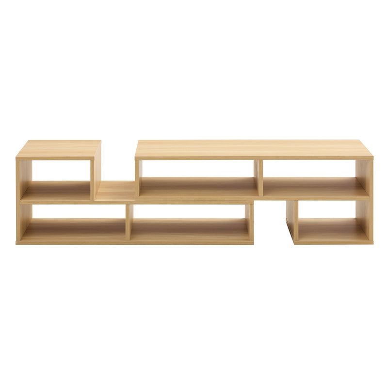 Cube TV Stand With Open Storage And 2 Shelves