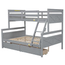 Bunk Bed With Ladder And Safety Guardrail