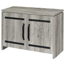 Enoch - 2 Door Engineered Wood Accent Cabinet - Gray Driftwood - Atlantic Fine Furniture Inc