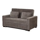 Upholstered Sleeper Bed Sofa With Dual USB Charging, Adjustable Backrest