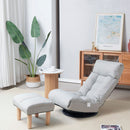 Adjustable Japanese Reclining Floor Chair Sofa With Metal Frame For Living Room