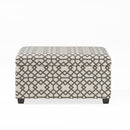 Richmond - Storage Ottoman With Unique Pattern And Ample Storage - Gray