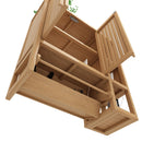 Elegant Bamboo Wall Mounted Bathroom Cabinet With Storage For Toiletries And Towels - Neutral