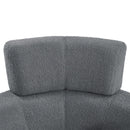 360° Swivel Chair Upholstered Accent Barrel Chair With Adjustable Headrest