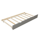 Extending Daybed with Trundle, Wooden Daybed with Trundle, Gray