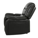 Classic Design Recliner, Upholstery Recliner, Glider Recliner - Black Berry