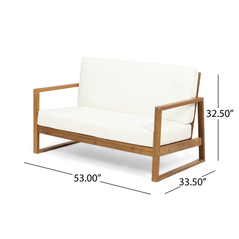 4 Person Outdoor Seating Group With Water Resistant Cushions