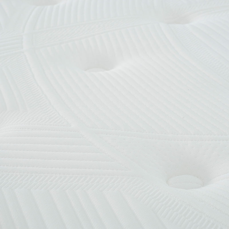 10" Full Size Hybrid Mattress In A Box, Gel Memory Foam Mattress Top With Pocket Coil Base - Gray / White